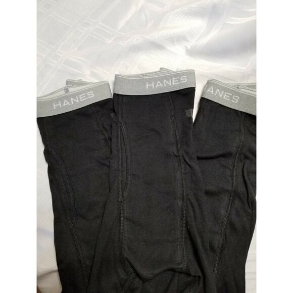 Hanes 3 Pk Black Ultimate Men's Comfort Flex Fit Cotton Boxer Briefs  Size (S) - Picture 1 of 2